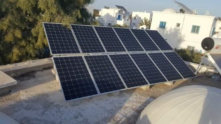 Installation photovoltaïque connectée au réseau STEG de 3,780 kWc